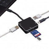 USB-C Mini Hub 3 Ports USB 3.0 with SD Card Reader for MacBook/Pro, Dell XPS, HP Spectre, Lenovo, Chromebook