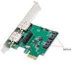 2 Port SATA III RAID PCI-E 2.0 x1 Card