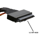 U.2 (SFF-8639) NVMe PCIe to MiniSAS (SFF-8643) SSD Cable - SI-CAB40120