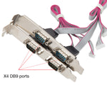 4 Port Serial Mini PCIe Controller Card (RS-232)