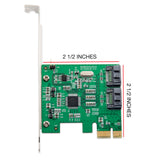 2 Port SATA III RAID PCI-E 2.0 x1 Card