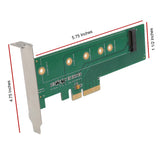 M.2 NGFF PCIe SSD to PCI Express 3.0 x4 Host Adapter Card - Support M.2 M-Key PCIe (NVMe or AHCI) Type 22110, 2280, 2260, 2242