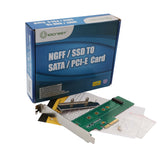 M.2 NGFF PCIe SSD to PCI Express 3.0 x4 Host Adapter Card - Support M.2 M-Key PCIe (NVMe or AHCI) Type 22110, 2280, 2260, 2242