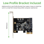 2 Port SATA III Non-RAID PCI-e 3.0 x1 Card