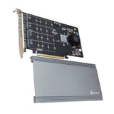 QUAD M.2 NVMe Ports  to PCIe 3.0 x16 Interface ( x8 Bandwidth) Bifurcation Riser Controller