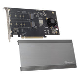 Dual M.2 NVMe Ports RAID to PCIe 3.0 x16 Interface ( x8 Bandwidth)