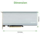 Quad M.2 PCIe 4.0 x4 PCIe x16 Expansion Card Intel VROC and AMD Ryzen Threadripper NVMe Raid
