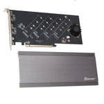 Quad M.2 PCIe 4.0 x4 PCIe x16 Expansion Card Intel VROC and AMD Ryzen Threadripper NVMe Raid