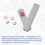 4 Piece USB-C Type-C Port Blocker with Removal Tool