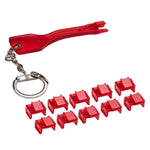 Locking RJ45 Port Dust Blocker with Removal Keys Tool