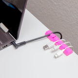 Cable Management Cord Organizer/Channel Desk/Cable Clips/Wire Cord Holder/Cable Tie (Pack of 5) (SY-ACC65095)