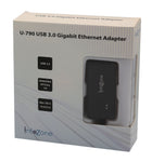 USB 3.0 to RJ45 10/100/1000 Gigabit Ethernet LAN NIC Adapter for Windows, Mac, Linux - SY-ADA24029