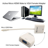 SY-ADA31045 Active Micro HDMI Male to VGA Female Adapter