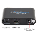 SY-ADA31050 VGA + 3.5mm Audio to HDMI Converter, Black