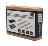 Dual mSATA SSD to SATA III RAID 2.5" Enclosure