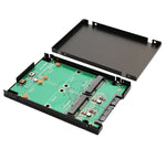 Dual mSATA SSD to SATA III RAID 2.5" Enclosure
