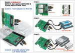 SATA III to Dual mSATA SSD RAID Adapter - 3.5 Inch Mounting Try or PCI Slot Mount Able