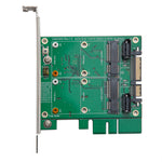 SATA III to Dual mSATA SSD RAID Adapter - 3.5 Inch Mounting Try or PCI Slot Mount Able
