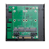 SATA III to Dual mSATA SSD RAID Adapter - 3.5 Inch Mounting Try or PCI Slot Mount Able