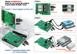 3.5" SATAIII to M.2 SSD RAID Adapter