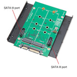 3.5" SATAIII to M.2 SSD RAID Adapter