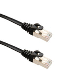 Black 5 Meter CAT7 STP Network Flat Cable