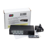 SY-EXT32019 4x4 VGA-Audio Matrix Switch Accessory Box with Remote Control, Black