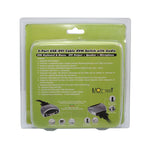 DVI KVM 2x1 Switch 3.9 ft Cables Supports USB 2.0 Device Control up to 2 Computers and Audio / Microphone 3.5mm Jack