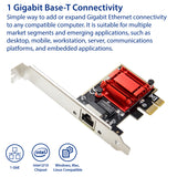 Single Port Gigabit Ethernet PCI-e x1 Intel I210 Controller card