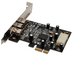 SY-PEX30016 3 Port IEEE 1394 Firewire 1394B & 1394A PCIe 1.1 x1 Card TI XIO2213B Chipset Requires Legacy Driver for Windows 8 10