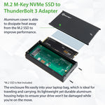 Thunderbolt 3 enclosures for a Single M.2 NVMe SSDs