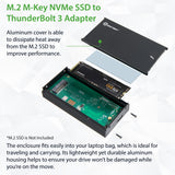 Thunderbolt 3 enclosures for a Single M.2 NVMe SSDs