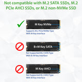 Thunderbolt 3 enclosures for a Single M.2 NVMe SSDs