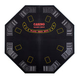 Novalife Octagon 8 Player 48" Poker Game Table Top with Speed Cloth Carrying Case