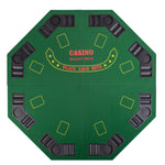 Novalife Octagon 8 Player 48" Poker Game Table Top with Speed Cloth Carrying Case