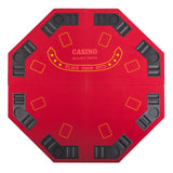 Novalife Octagon 8 Player 48" Poker Game Table Top with Speed Cloth Carrying Case